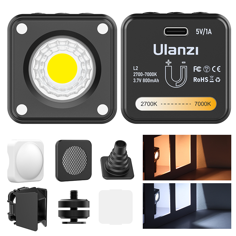 Відеосвітло Ulanzi L2 Bi-color COB для селфі та відеозйомки — фото 21