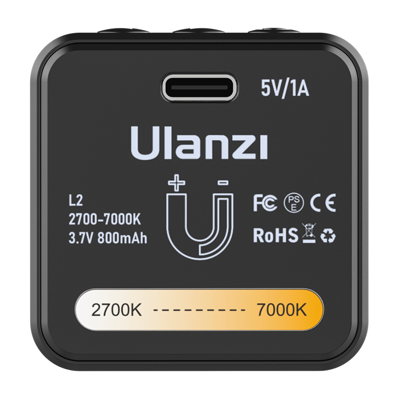 Відеосвітло Ulanzi L2 Bi-color COB для селфі та відеозйомки — фото 8