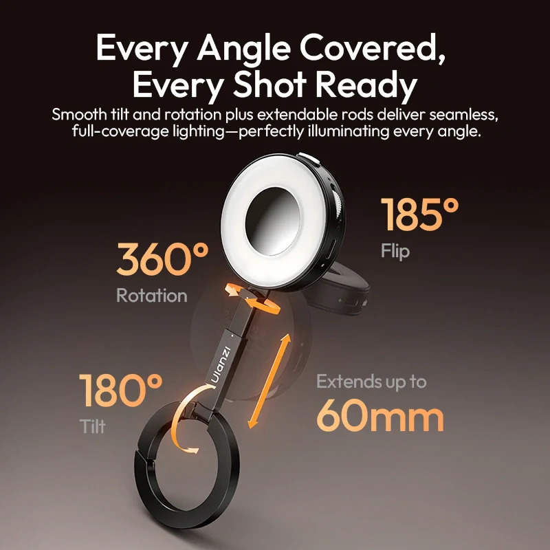 Відеосвітло Ulanzi ML05 MagLock Fill Light Black — фото 9