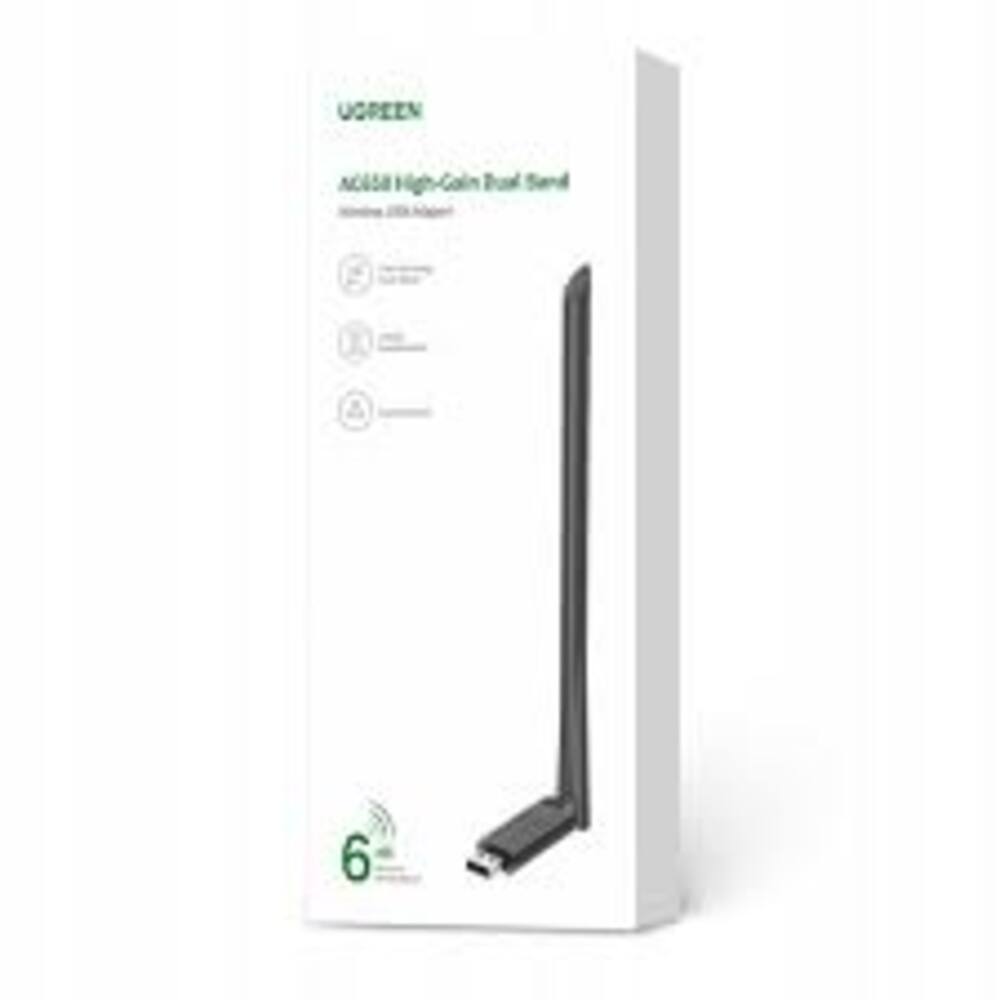 WI-FI адаптер UGREEN CM496 AC650 з посиленою антеною — фото 7