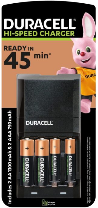 Зарядний пристрій DURACELL CEF27 для акумуляторів АА та AAA
