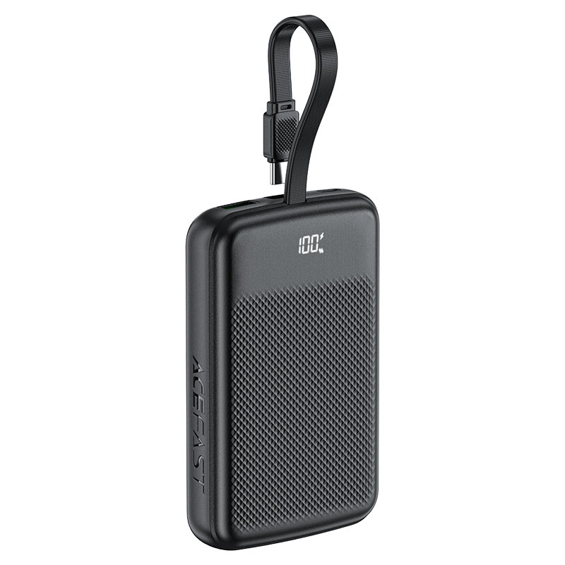 Зовнішній акумулятор ACEFAST M13 10000 mAh з кабелем