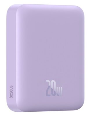 Зовнішній акумулятор Baseus Magnetic Mini Air Wireless Fast Charge Power Bank 6000mAh 20W Nebula Purple（With Simple Series Charging Cable Type-C to