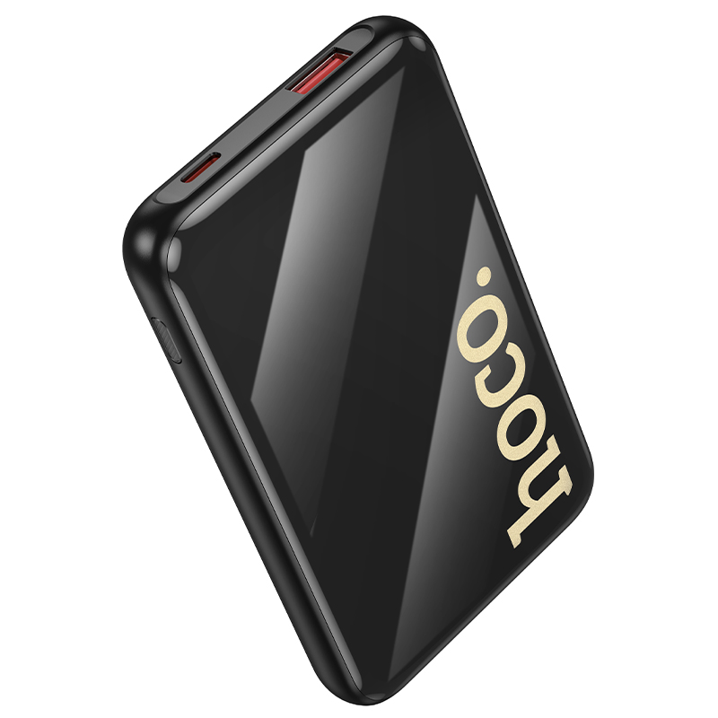 Зовнішній акумулятор HOCO Q37 Graceful 22.5W+PD20W power bank with two cables(10000mAh) Black — фото 5