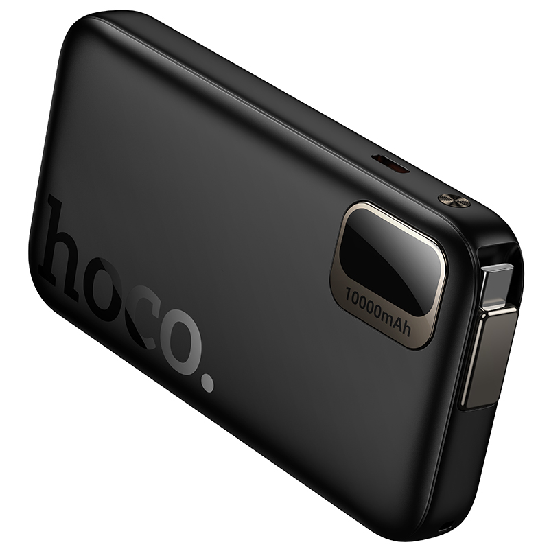 Зовнішній акумулятор HOCO Q51 Key PD20W power bank with telescopic cable(10000mAh) Black — фото 6