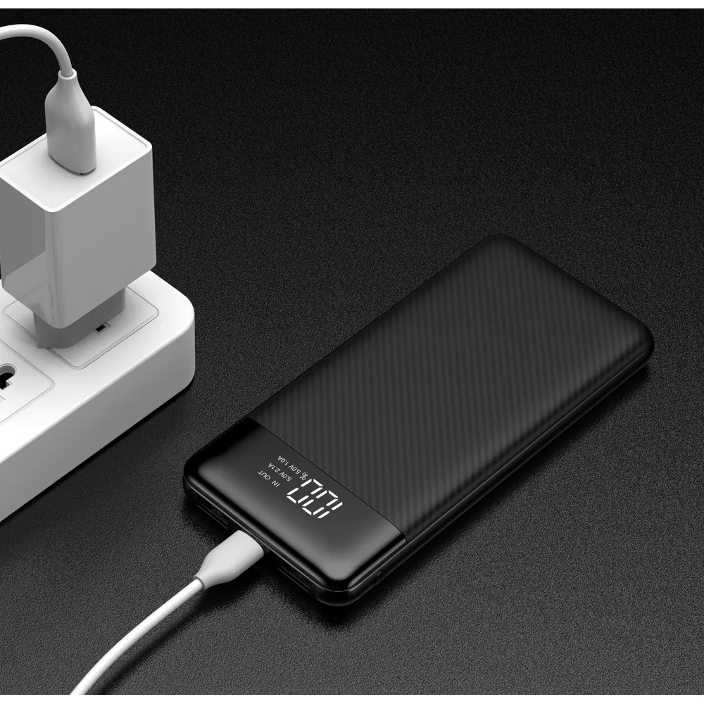 Зовнішній акумулятор VEGER 10000mAh з LCD дисплеєм — фото 10