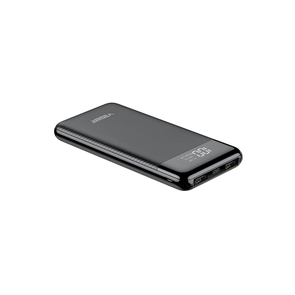 Зовнішній акумулятор VEGER 10000mAh з LCD дисплеєм — фото 6