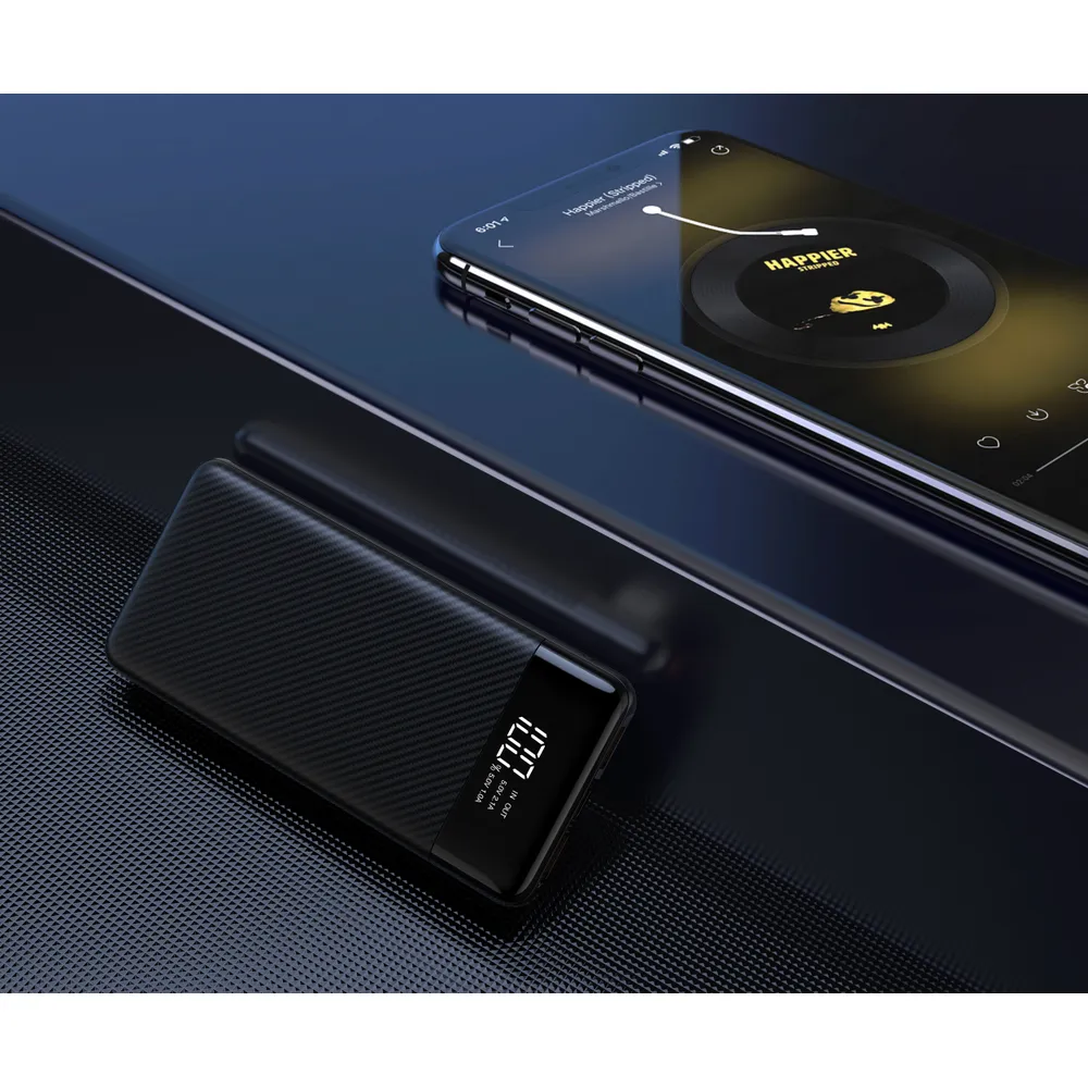 Зовнішній акумулятор VEGER 10000mAh з LCD дисплеєм — фото 8