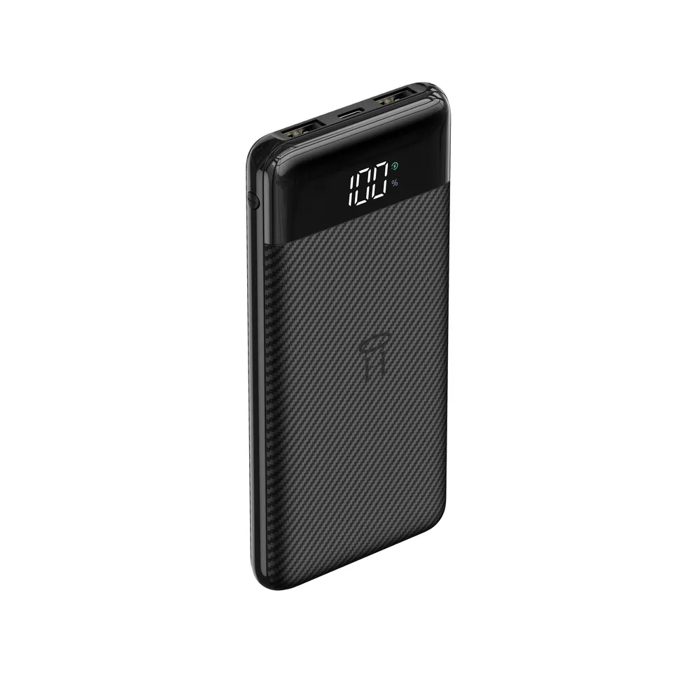 Зовнішній акумулятор VEGER 10000mAh з LCD дисплеєм