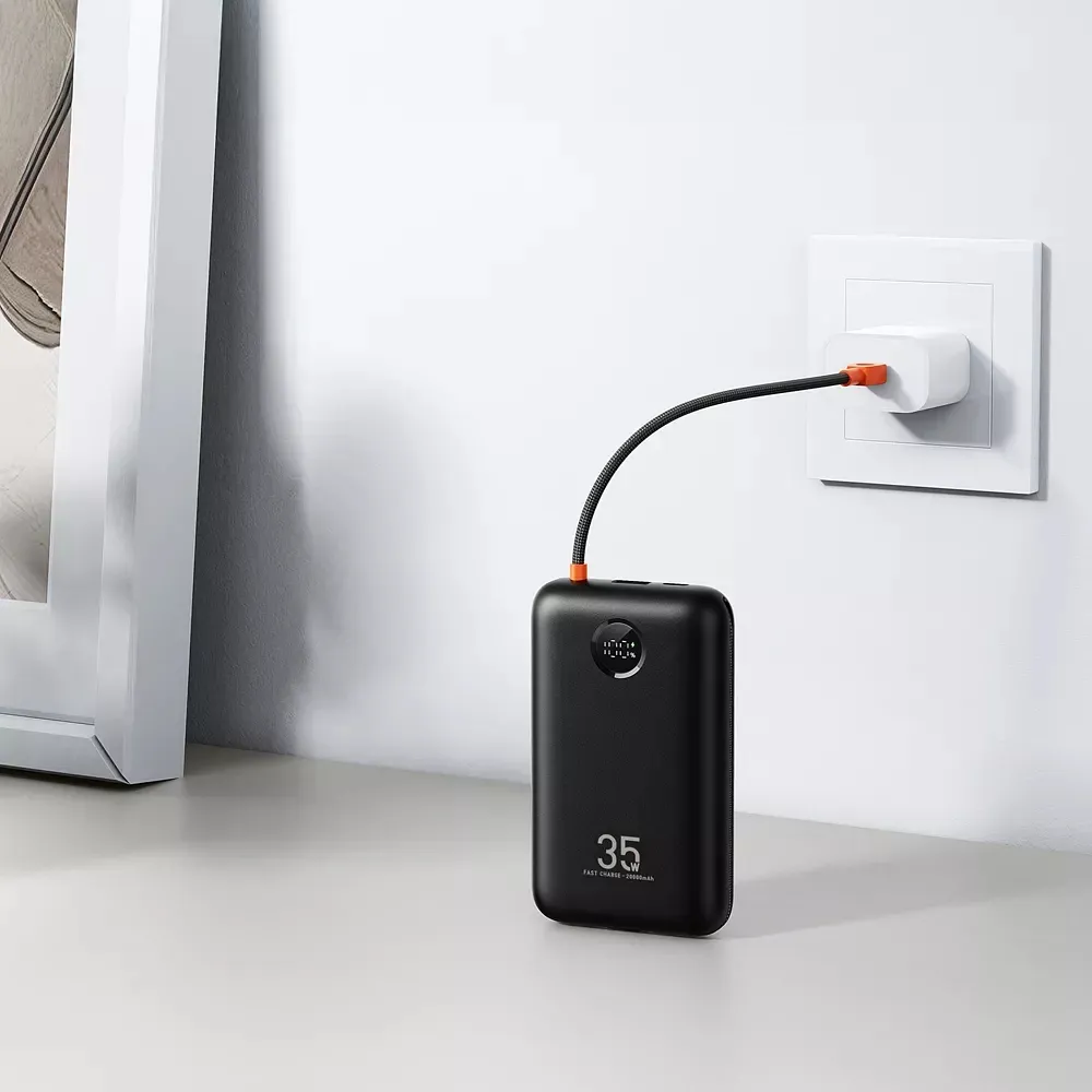 Зовнішній акумулятор VEGER 20000 mAh з інтегрованими кабелями Type C/Lightning — фото 7