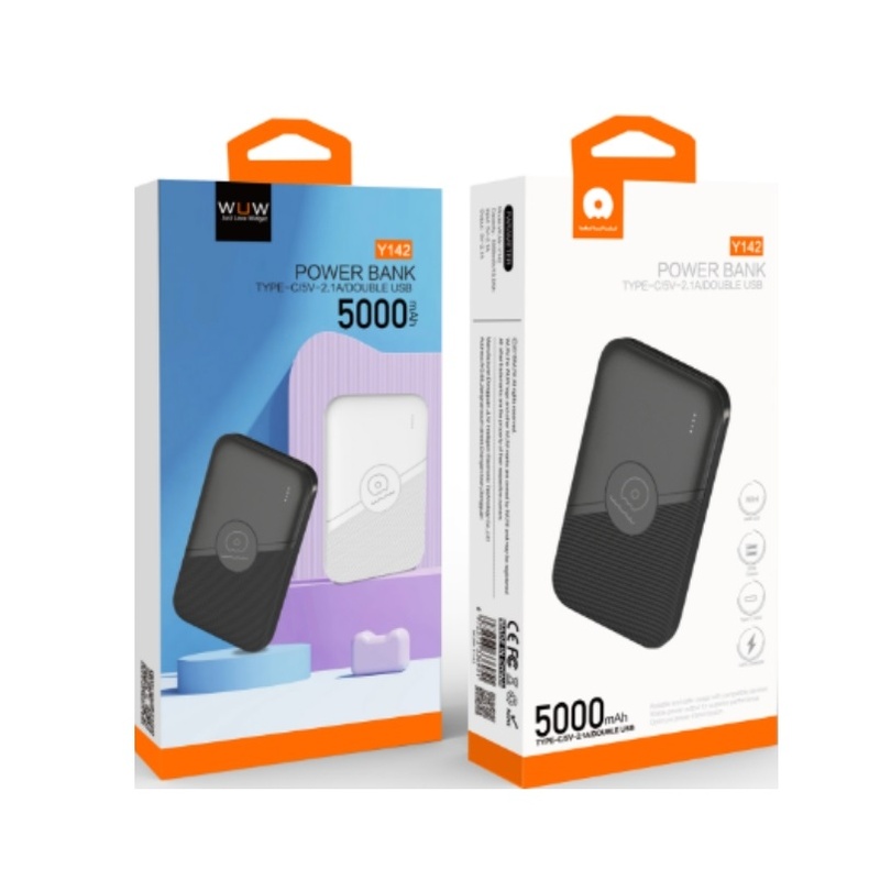 Зовнішній акумулятор WUW Y142 5000mAh Black — фото 3
