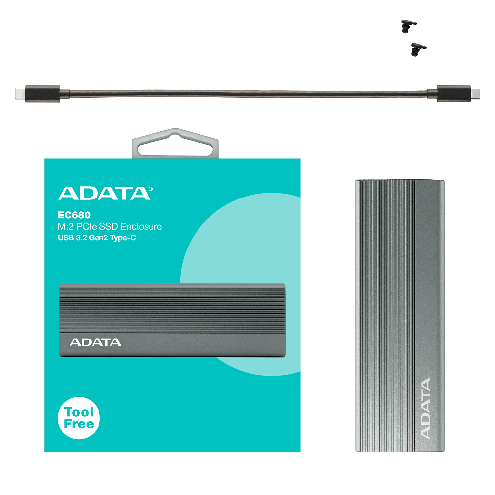 Зовнішній SSD корпус A-DATA EC680 для M.2 PCIe NVMe — фото 8