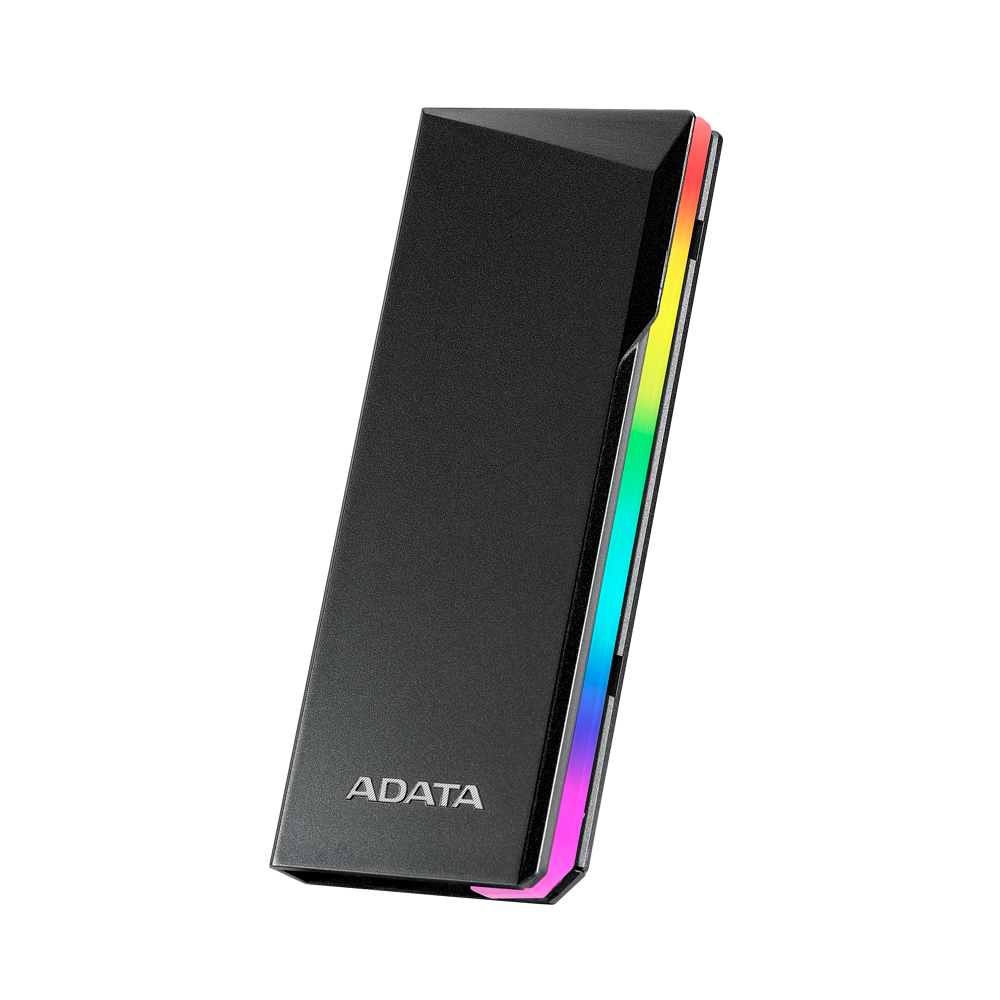 Зовнішній SSD корпус A-DATA EC700G для M.2 PCIe/Sata з RGB підсвіткою