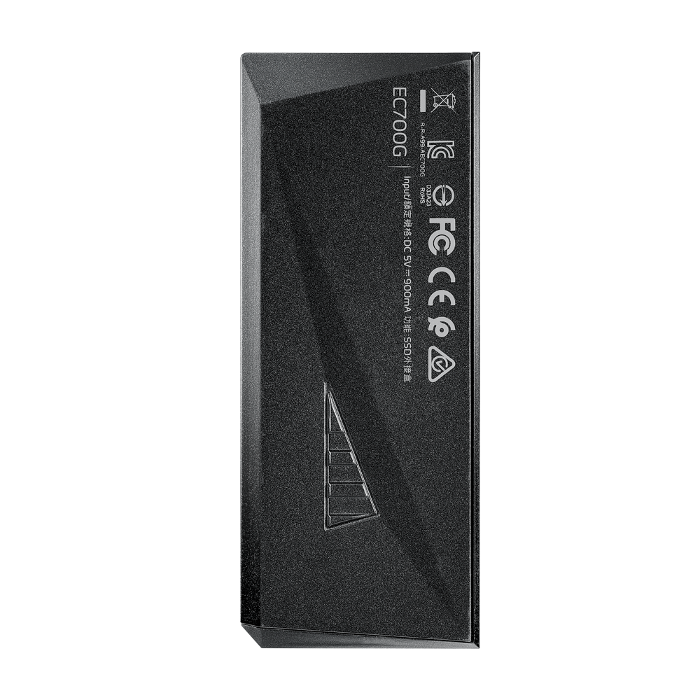 Зовнішній SSD корпус A-DATA EC700G для M.2 PCIe/Sata з RGB підсвіткою — фото 6