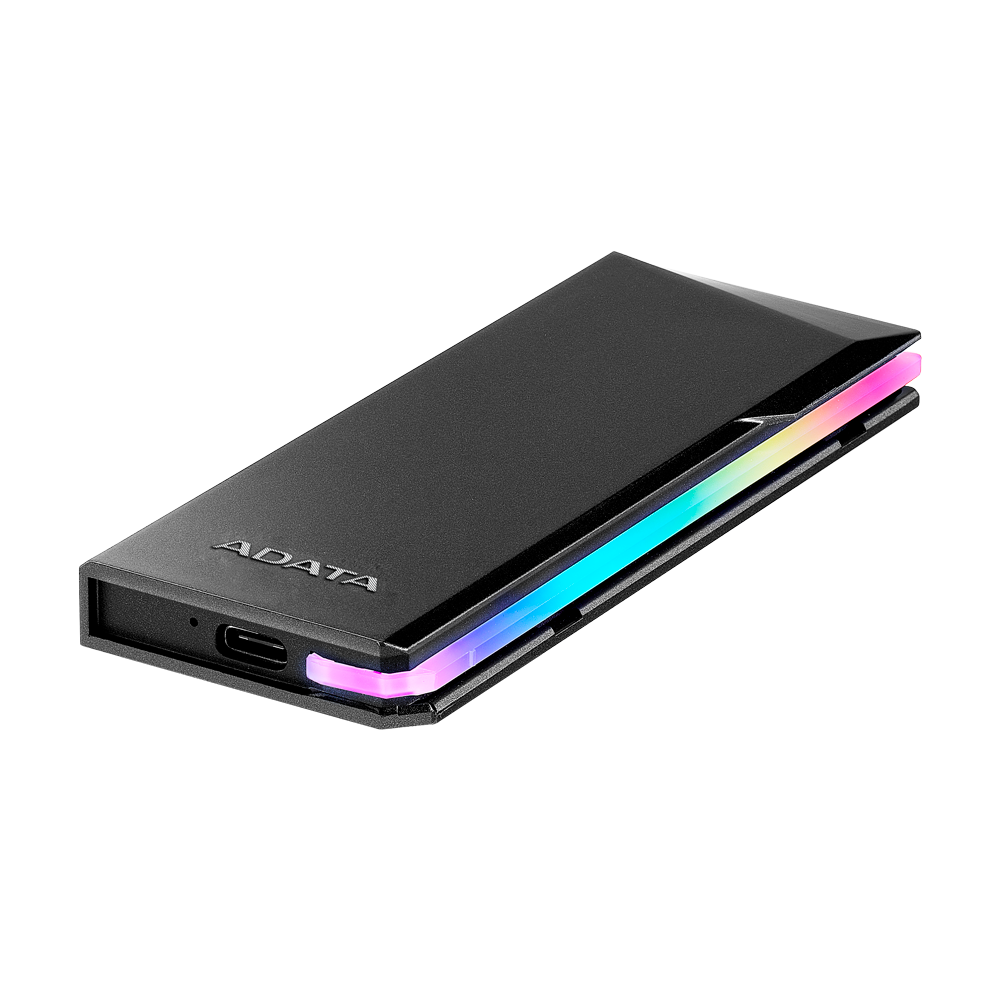 Зовнішній SSD корпус A-DATA EC700G для M.2 PCIe/Sata з RGB підсвіткою — фото 7