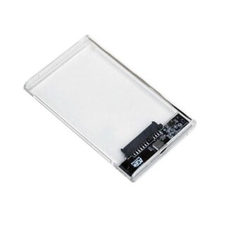 Зовнішня кишеня 2.5", USB 3.2, 9.5 мм / 7 мм HDD/SSD, прозорий