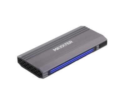 Зовнішня кишеня M.2 (NVMe), USB 3.1 Gen2, RGB-підсвічування, сіра