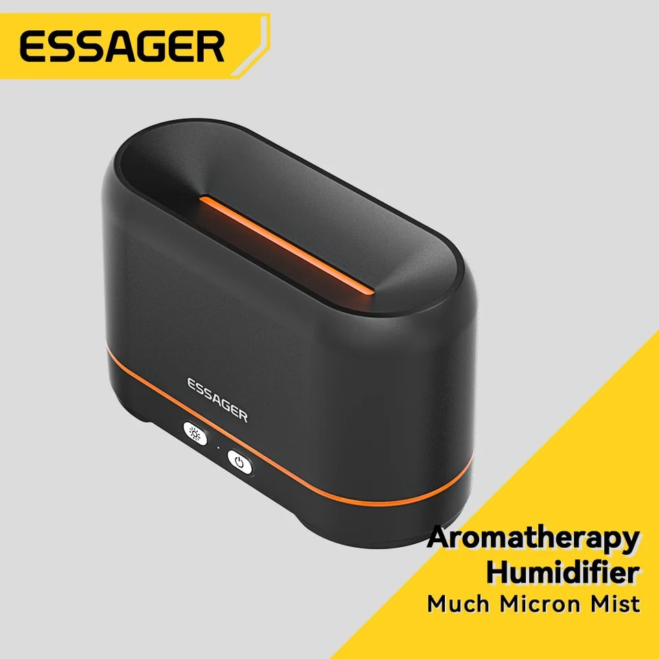 Зволожувач повітря ESSAGER Flame Aromatherapy Humidifier Black — фото 4