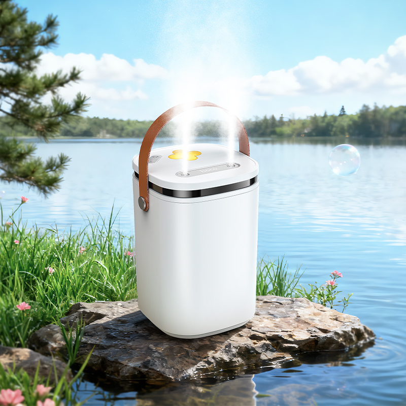 Зволожувач повітря HOCO HX35 Mist 2L double spray humidifier White — фото 10