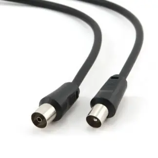 Кабель-удлинитель коаксиальный Cablexpert CCV-515 75 Ом 1.8 м чёрный