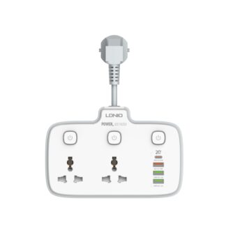 Мережевий Подовжувач Ldnio SC2413 1USB-C / 3USB-A QC/PD20W / 2 Sockets