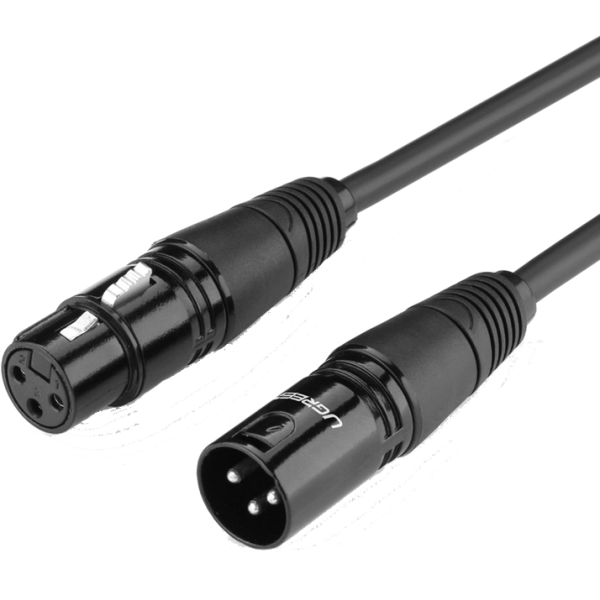 Кабель Ugreen AV130 XLR Male to Female Cable 5m Black