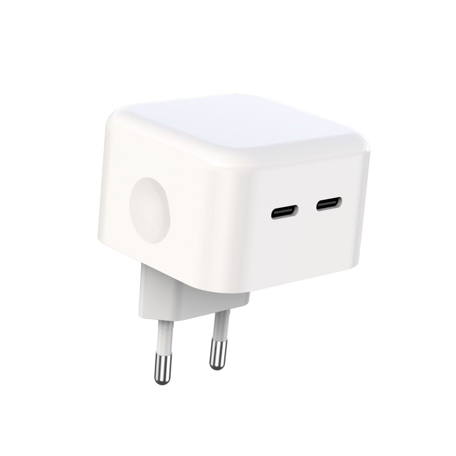 Мережевий Зарядний Пристрій XO L102 EU Dual type-C port 35W Type-C to