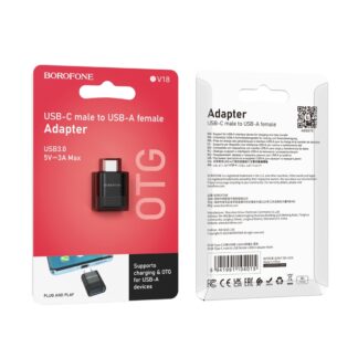 Переходник Borofone BV18 Type-C male to USB female USB3.0