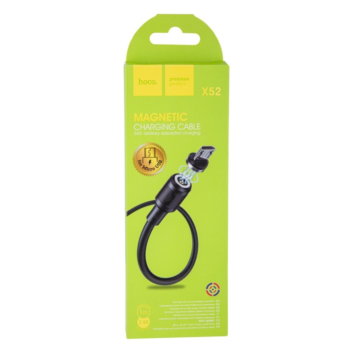 Кабель USB Hoco X52 Sereno magnetic Micro — фото 2