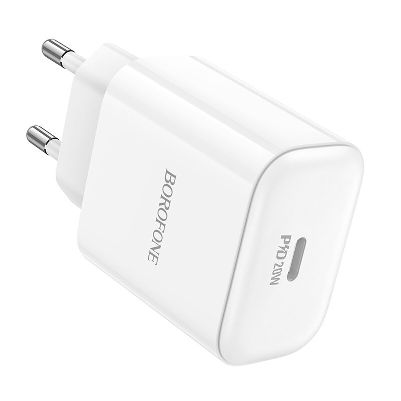 Мережевий Зарядний Пристрій Borofone BA81A 1USB-C PD/QC 20W — фото 3