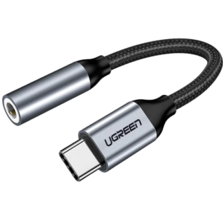 Перехідник USB Type-C to 3.5mm Ugreen AV142 Gray