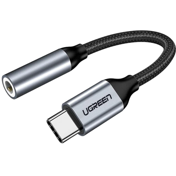 Перехідник USB Type-C to 3.5mm Ugreen AV142 Gray