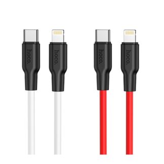 Кабель USB Hoco X21 Plus Silicone PD 20W Type-C to Lightning