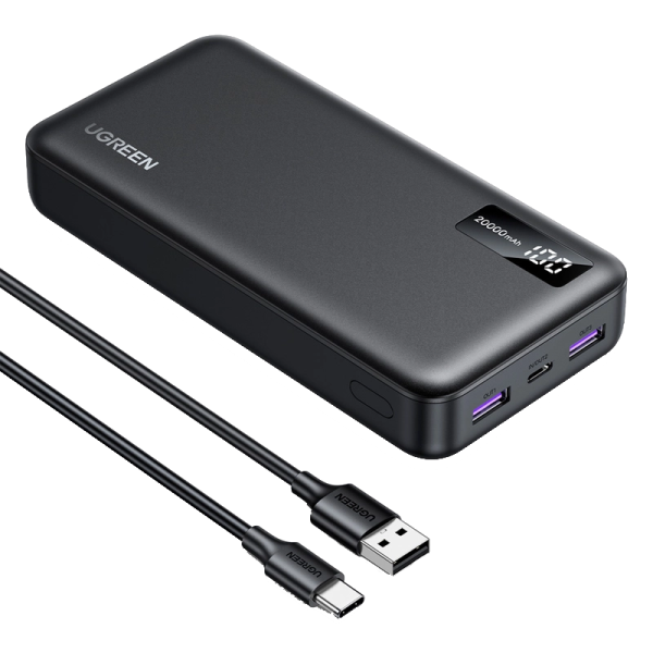 Повербанк Ugreen 20000mAh PB312 20W Серый