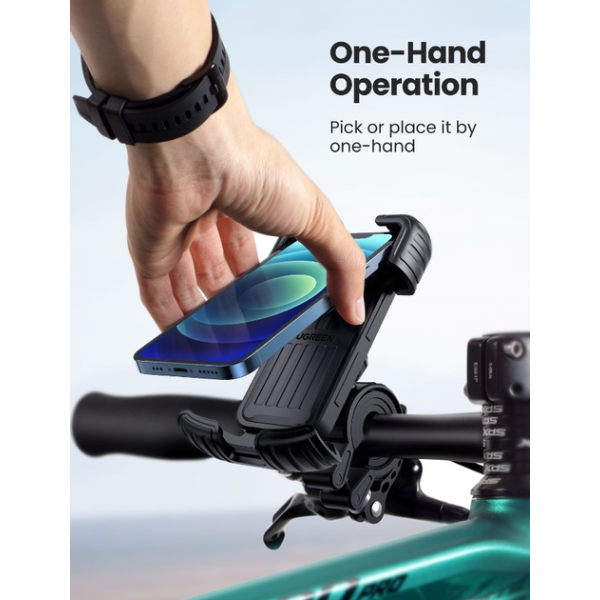 Тримач для телефона Ugreen LP494 Bike Phone Mount Black - Зображення 2