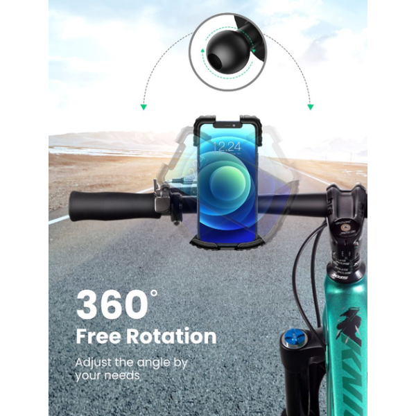 Тримач для телефона Ugreen LP494 Bike Phone Mount Black - Зображення 3