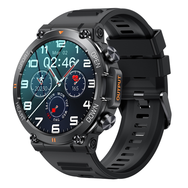 Смарт-годинник Uwatch Smart Storm Black з функцією дзвінка та