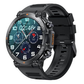 Смарт-часы Uwatch Smart Storm Black с функцией звонка и мониторингом здоровья