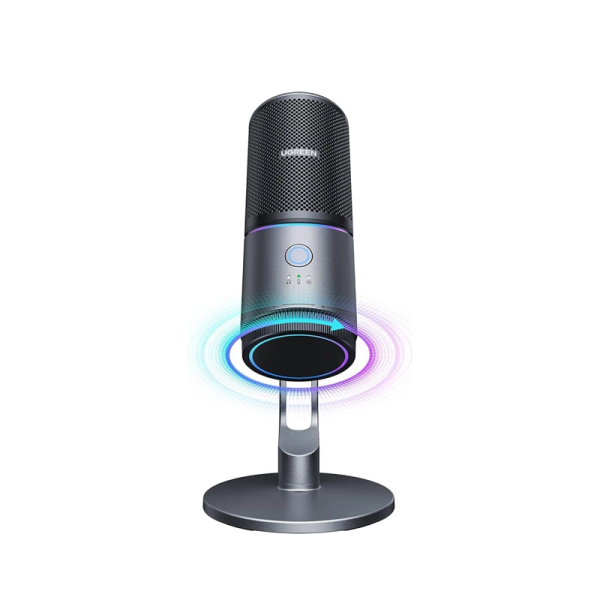 Мікрофон настільний Ugreen CM769 RGB 24bit/96kHz USB-A Dark Gray - Зображення 2