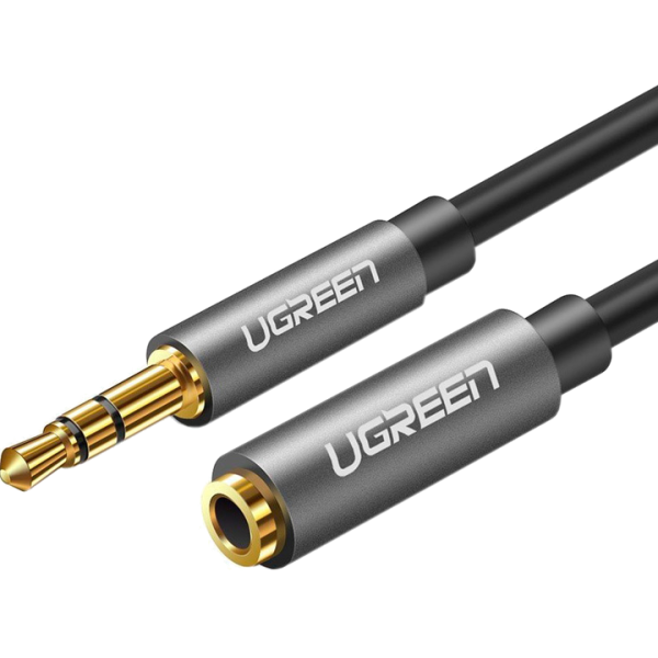 Кабель Ugreen AV118 3.5mm Male to 3.5mm Female Extensioin Cable 2m Blue
