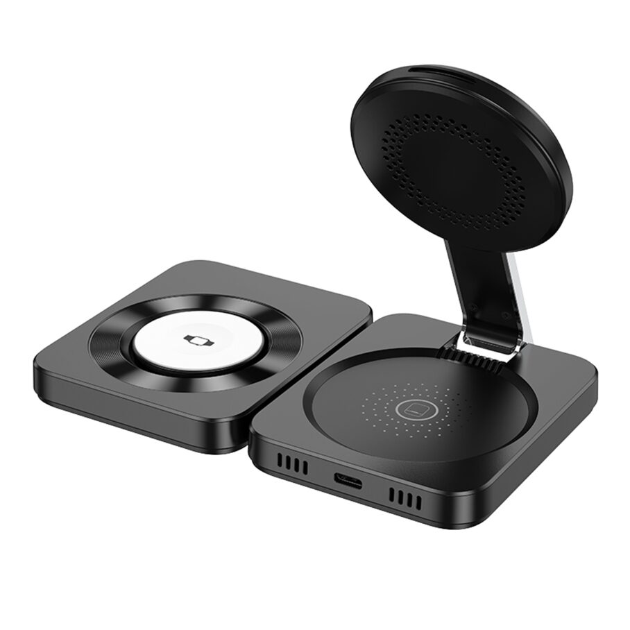 Бездротовий Зарядний Пристрій Hoco CQ11 3-in-1 Magnetic Wireless 15W — фото 4