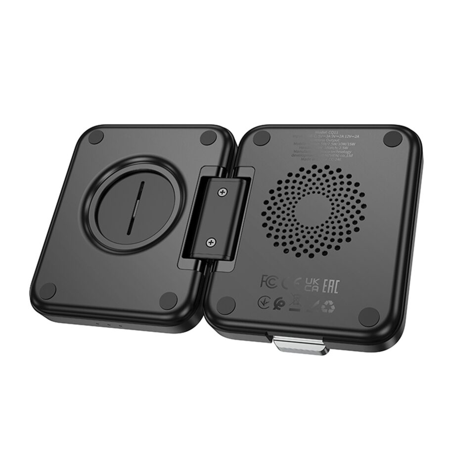 Бездротовий Зарядний Пристрій Hoco CQ11 3-in-1 Magnetic Wireless 15W — фото 7