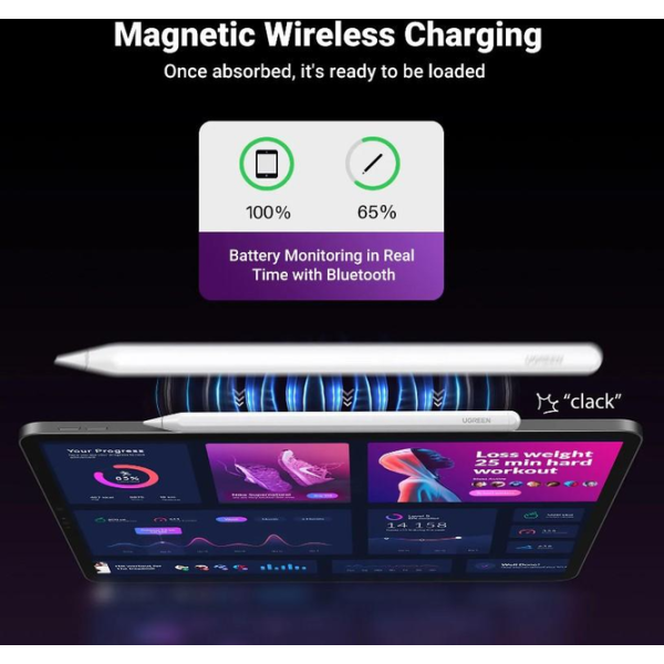 Стилус Ugreen LP653 для iPad з магнітною зарядкою - Зображення 3