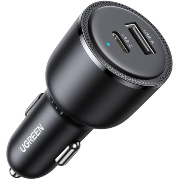 Автомобильное ЗУ Ugreen EC701 63W USB-C + USB-A Gray