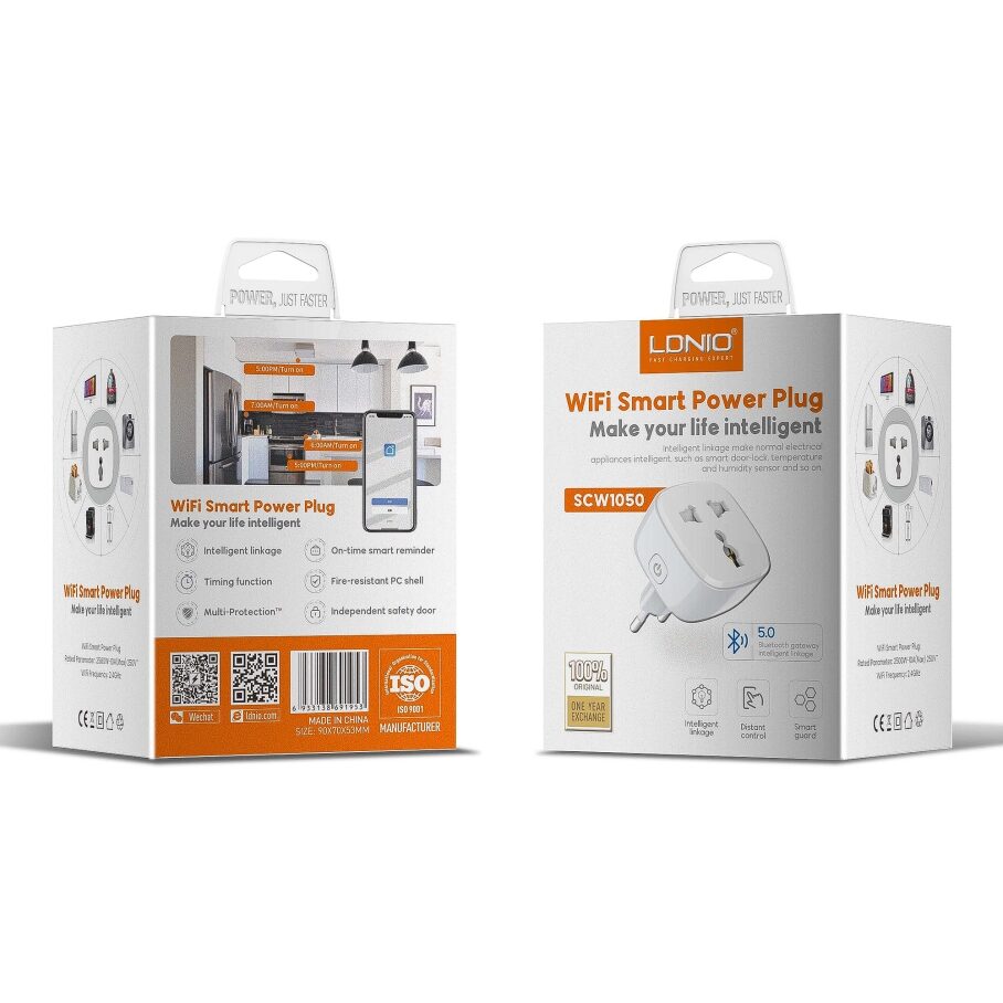 Смарт Розетка WiFI Smart Power Plug Ldnio SCW1050 — фото 2