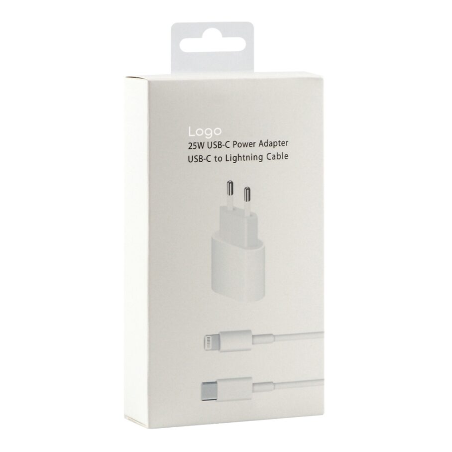 Мережевий Зарядний Пристрій For IP PD25W 14 Pro Max+Type-C to IP 1:1 — фото 2