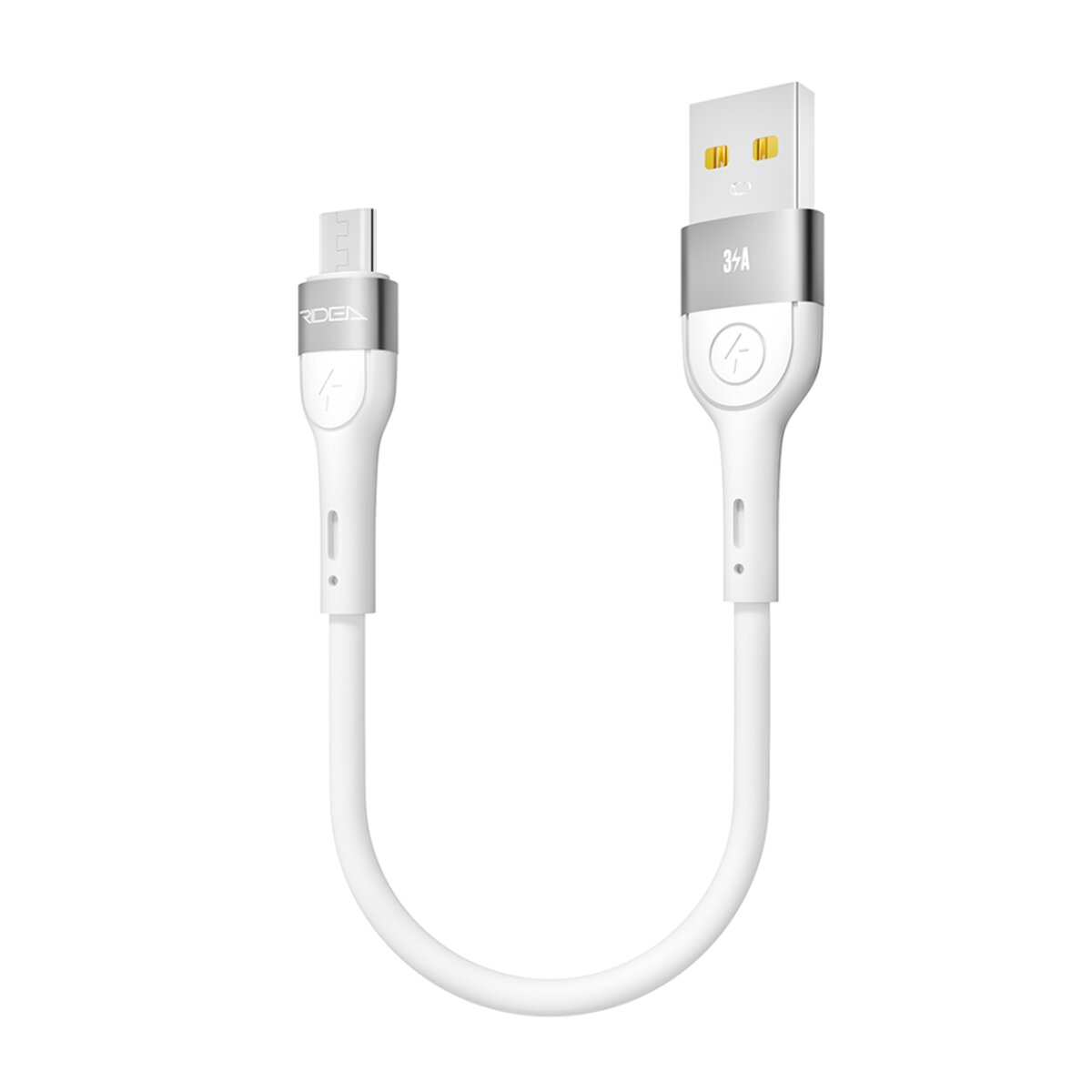 Кабель USB Ridea RC-XS51 X-Silicone MicroUSB 3A 0.25m — фото 3