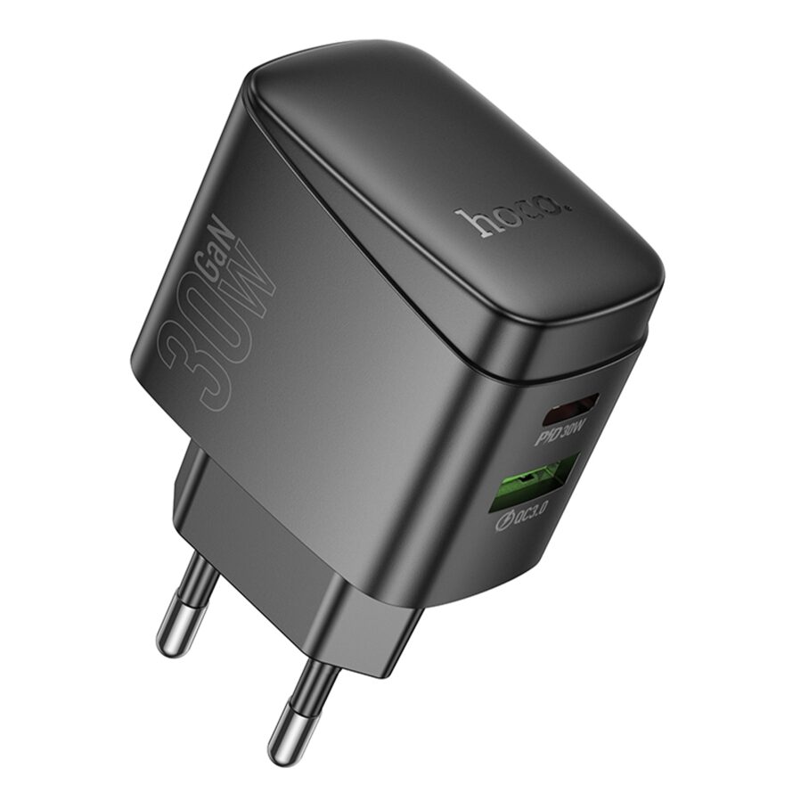 Мережевий Зарядний Пристрій Hoco CS61A 1USB/1USB-C PD/QC 30W GAN