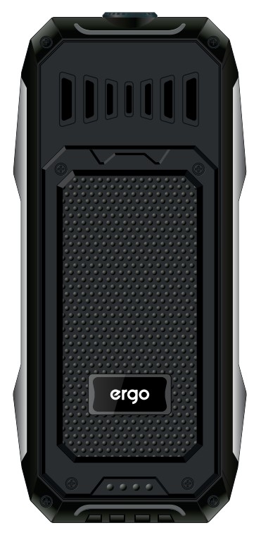 Захищений кнопковий телефон Ergo E182 Dual Sim Black 2000 мА·год SOS - Зображення 4