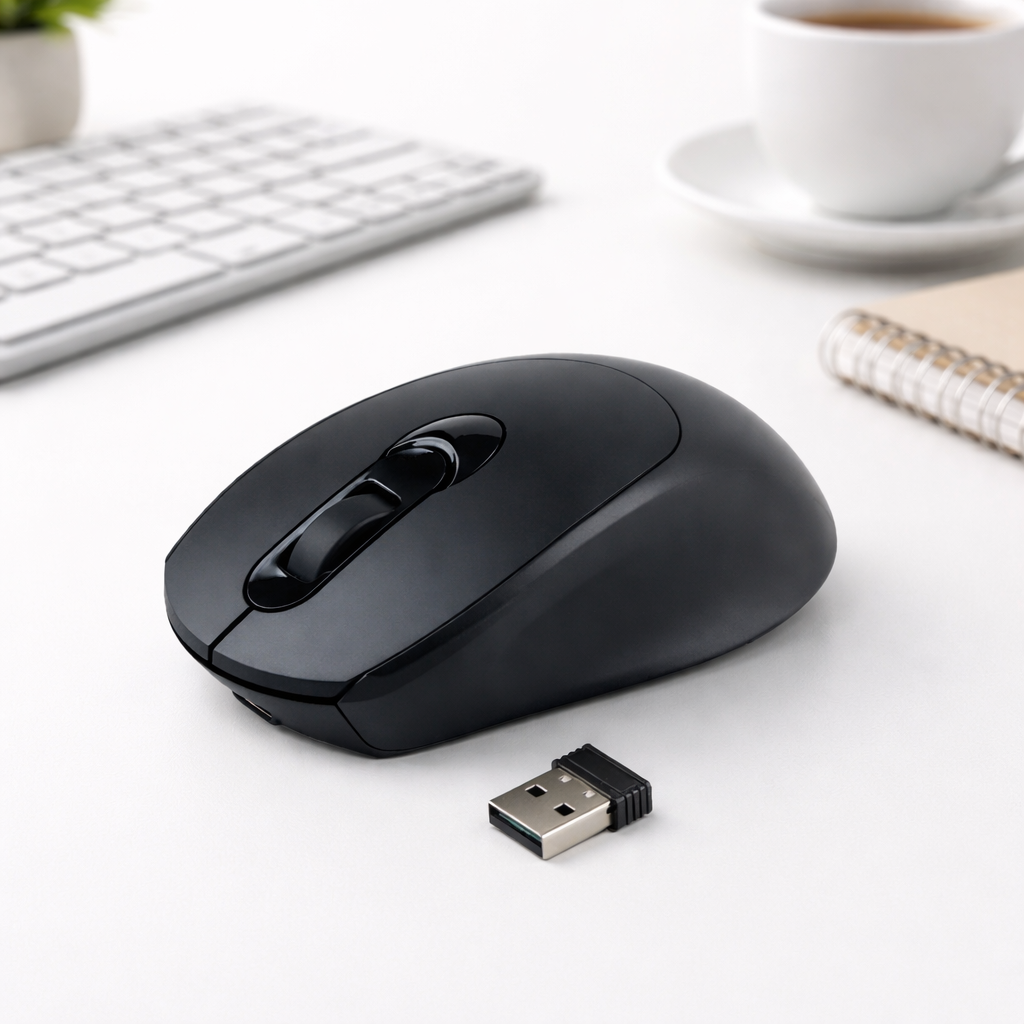 Бездротова миша TWolf Q8 2.4G безшумна для ПК та ноутбука чорна